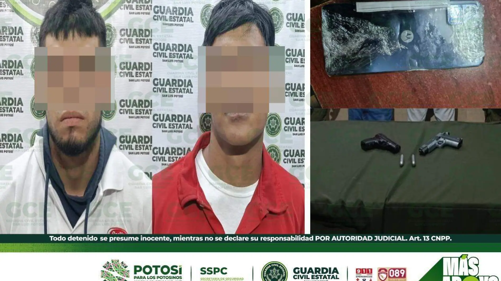 detenidos con arma de juguete